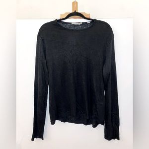 VINCE. Women’s Long-sleeve Linen T-shirt